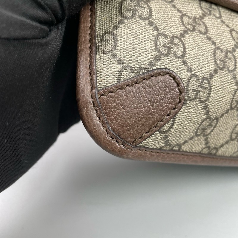 Gucci古馳 經典老花虎頭腰包斜背包-19