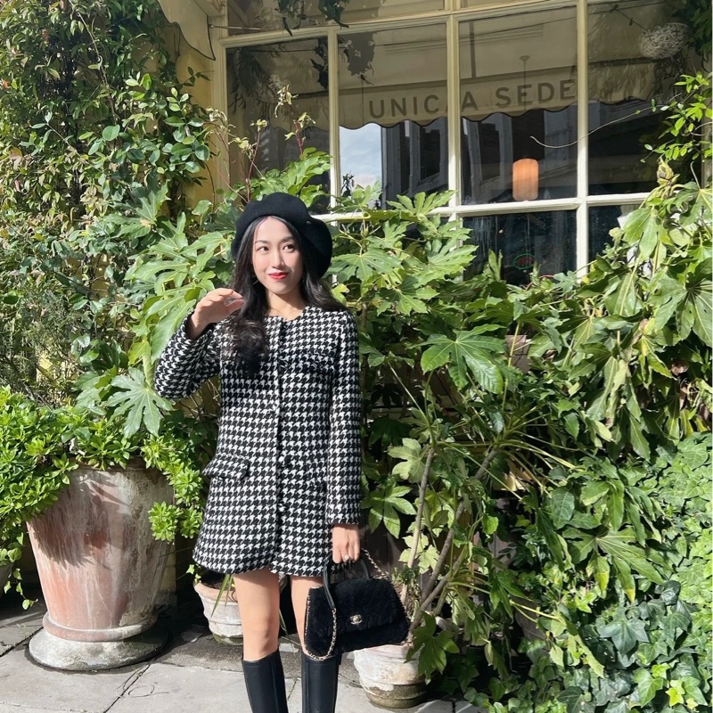 香奈兒Chanel coco handle24小號 黑色毛毛金釦限量鏈條小包 handle 極新-3