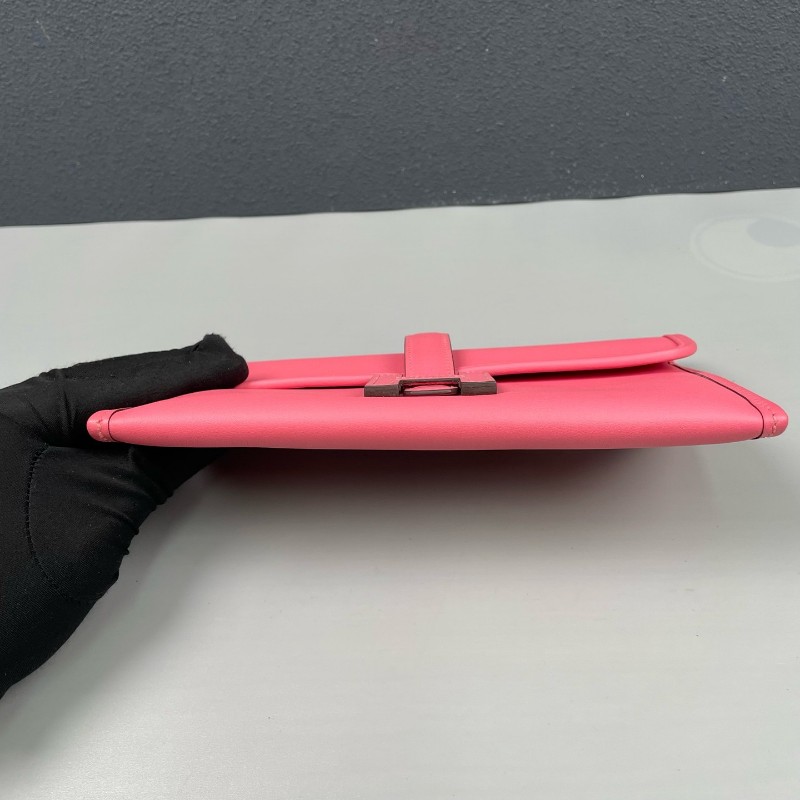 Hermes 唇膏粉色全皮jige二合一手拿包-5