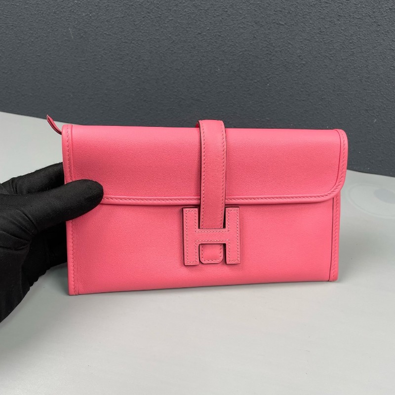 Hermes 唇膏粉色全皮jige二合一手拿包-7