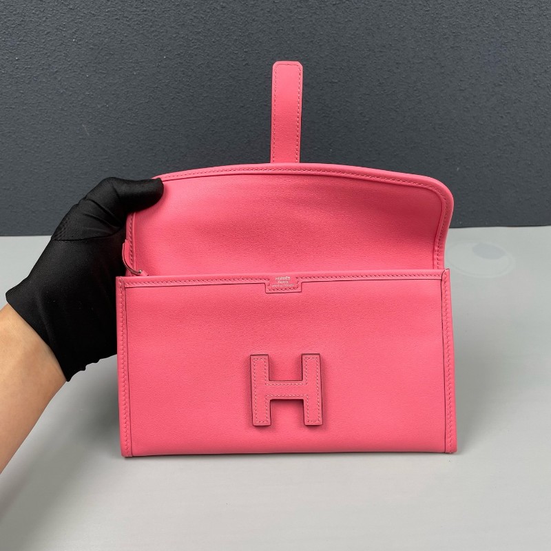 Hermes 唇膏粉色全皮jige二合一手拿包-8