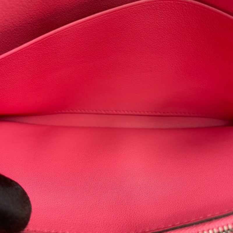 Hermes 唇膏粉色全皮jige二合一手拿包-9