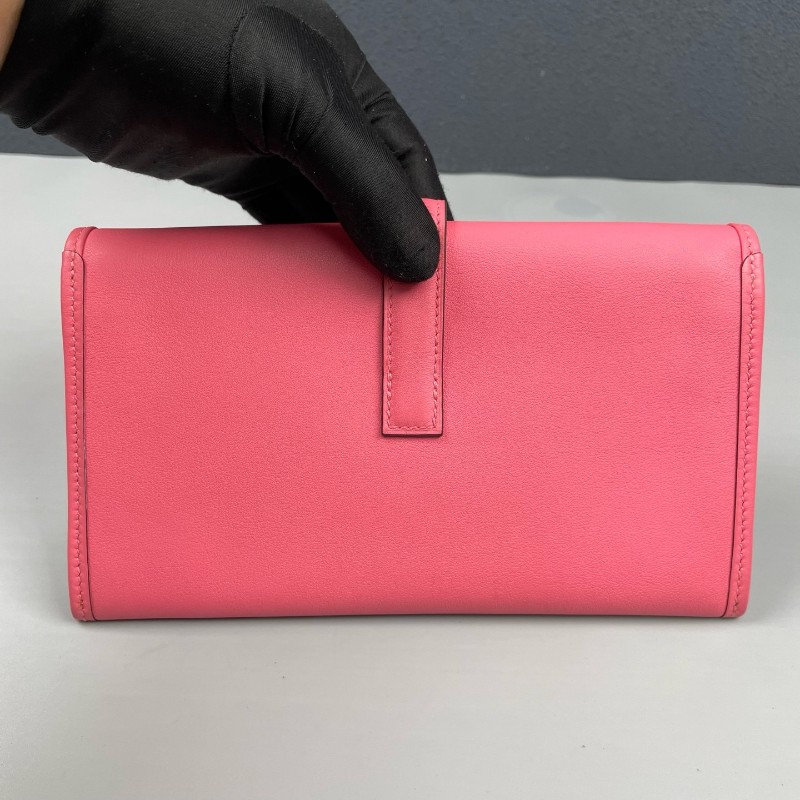 Hermes 唇膏粉色全皮jige二合一手拿包-11