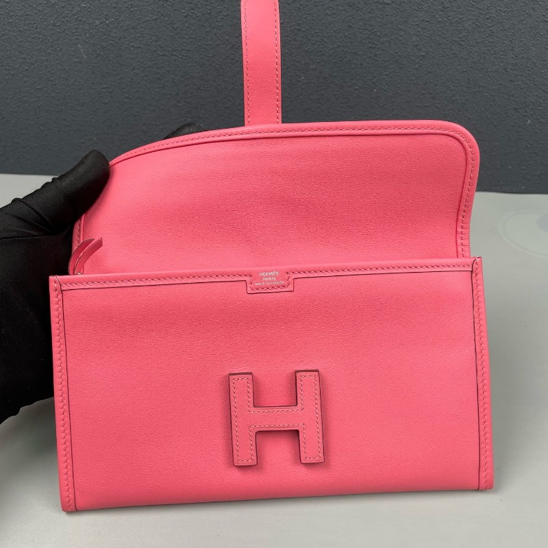Hermes 唇膏粉色全皮jige二合一手拿包-15