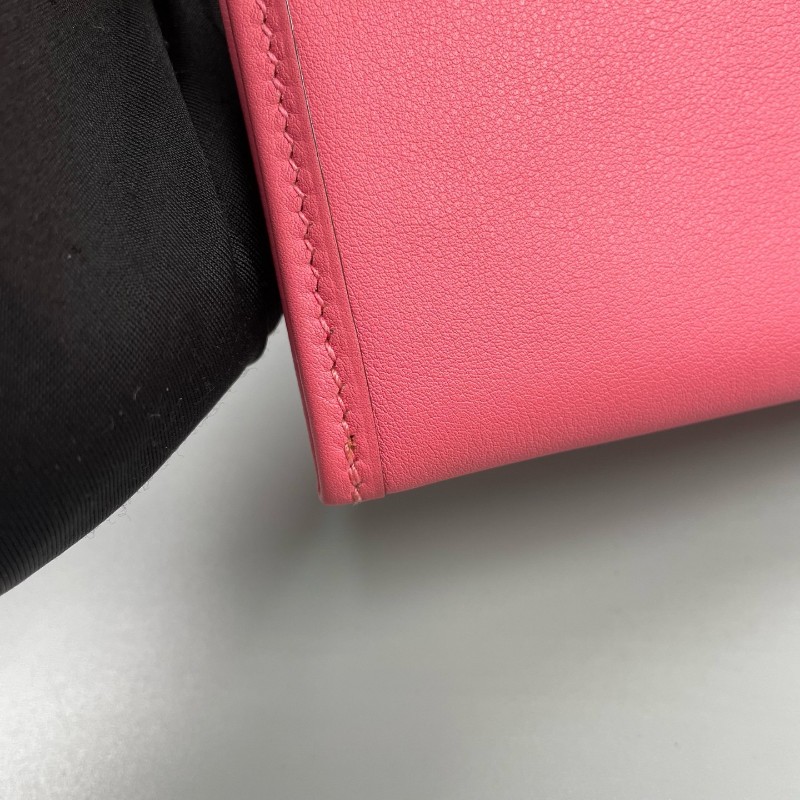 Hermes 唇膏粉色全皮jige二合一手拿包-20