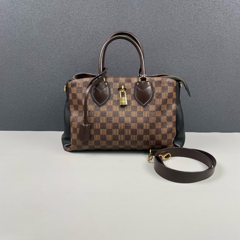 LV路易威登 棕棋盤格拼黑色Normandy-0