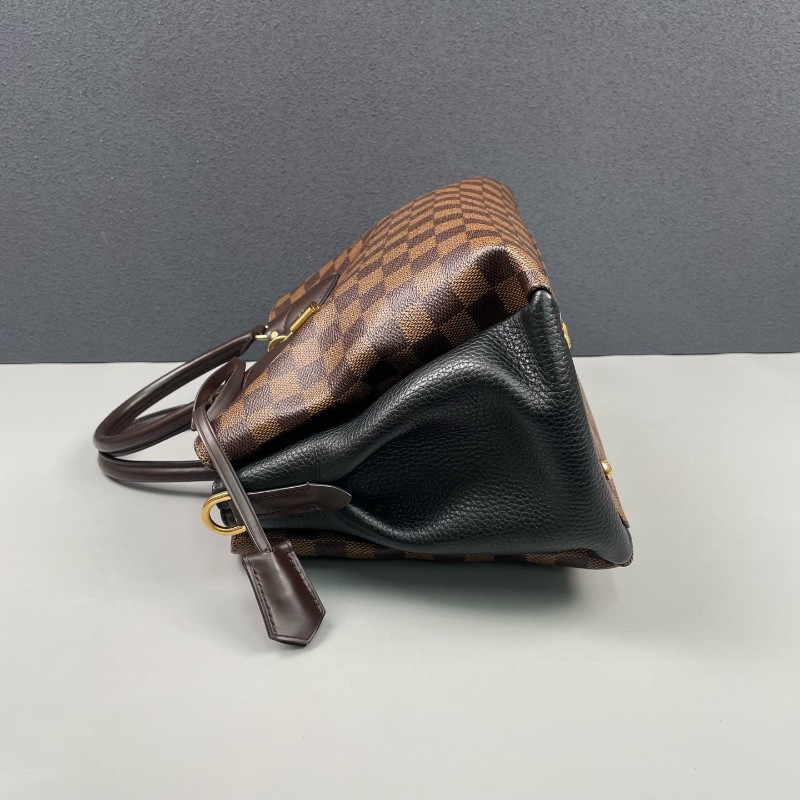 LV路易威登 棕棋盤格拼黑色Normandy-2