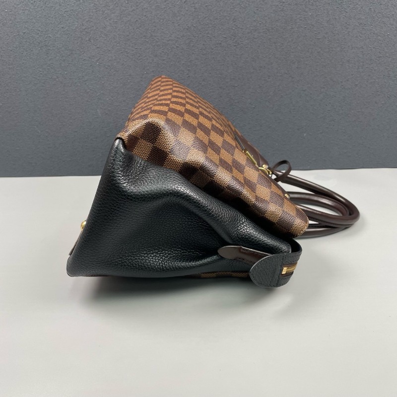 LV路易威登 棕棋盤格拼黑色Normandy-3