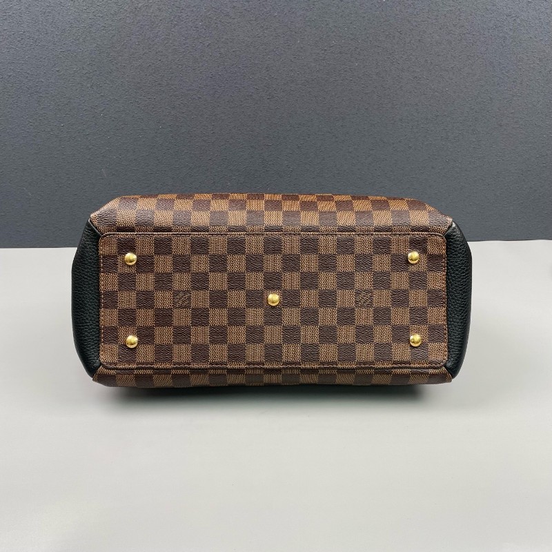 LV路易威登 棕棋盤格拼黑色Normandy-4