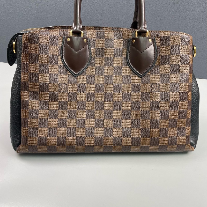 LV路易威登 棕棋盤格拼黑色Normandy-9