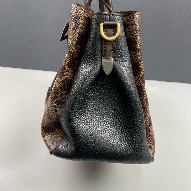 LV路易威登 棕棋盤格拼黑色Normandy-10