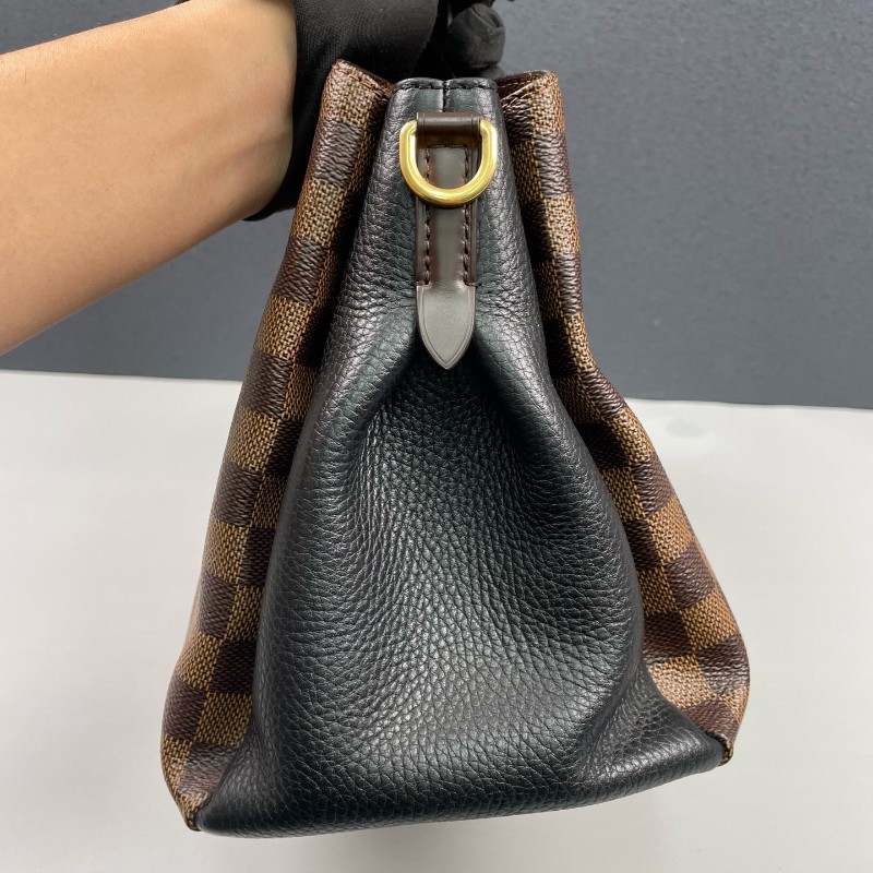 LV路易威登 棕棋盤格拼黑色Normandy-11