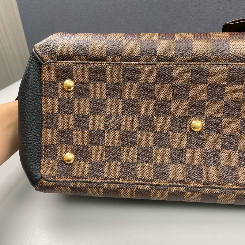 LV路易威登 棕棋盤格拼黑色Normandy-13