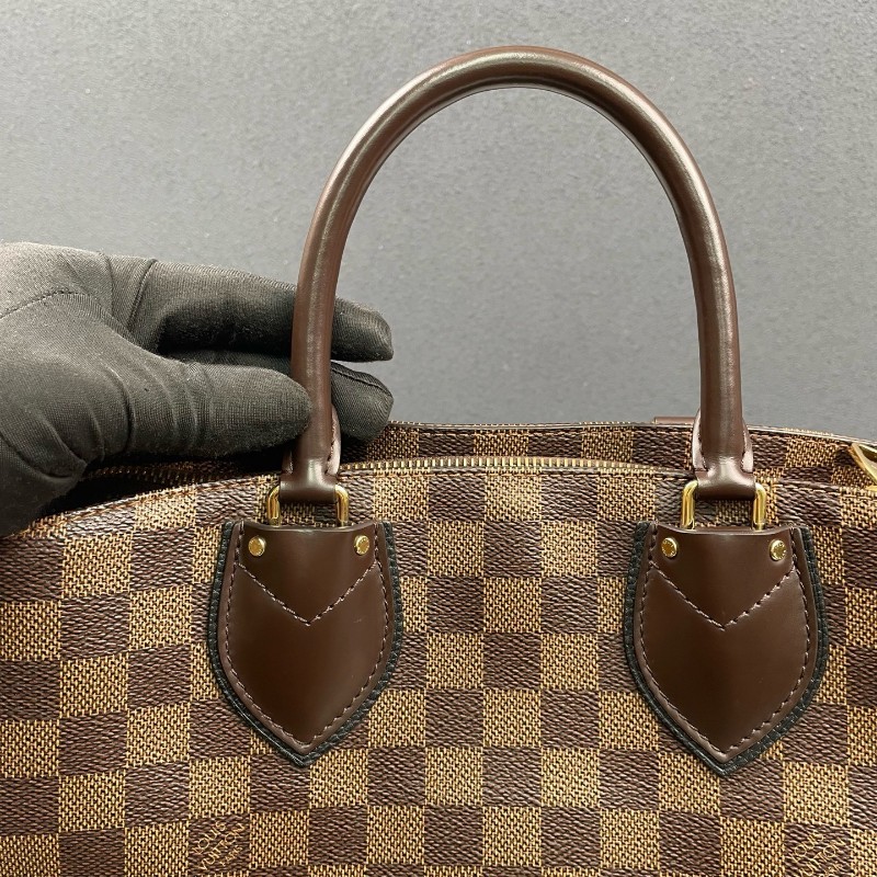 LV路易威登 棕棋盤格拼黑色Normandy-15