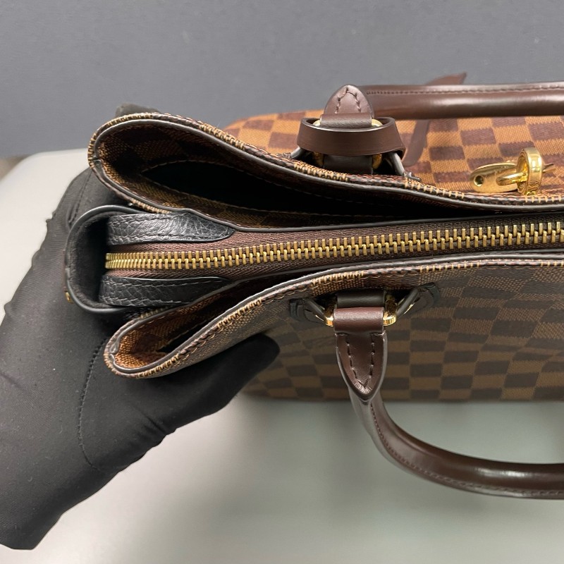 LV路易威登 棕棋盤格拼黑色Normandy-17