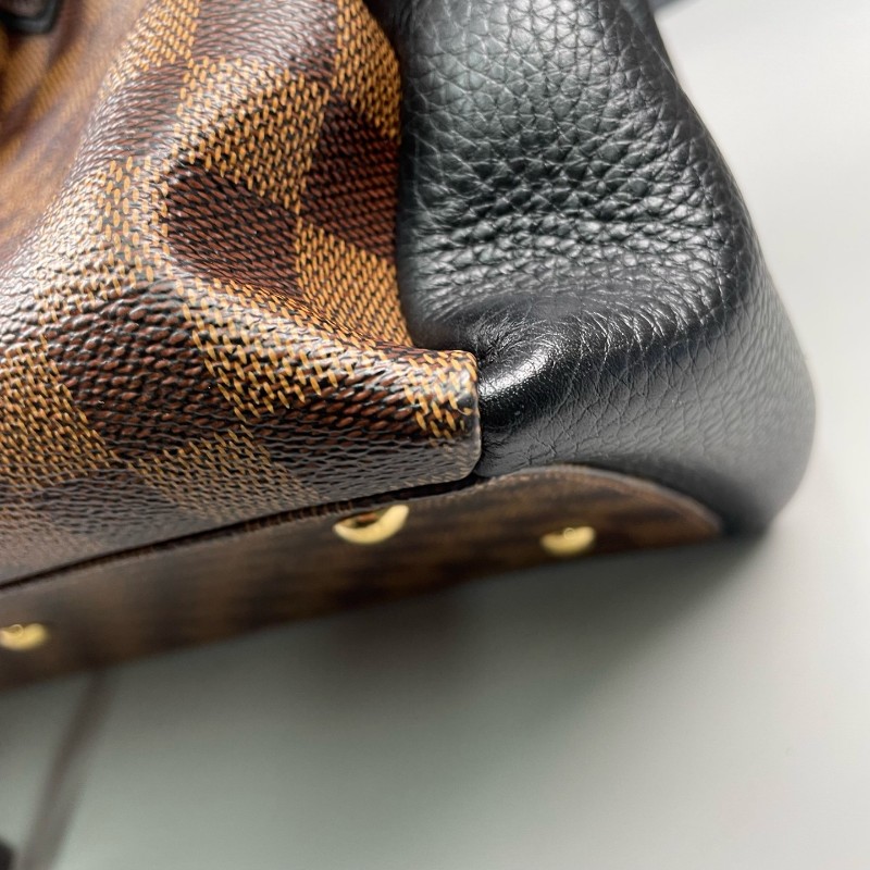 LV路易威登 棕棋盤格拼黑色Normandy-20