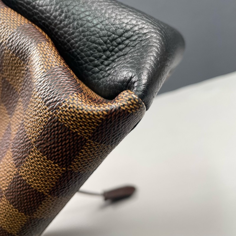 LV路易威登 棕棋盤格拼黑色Normandy-22