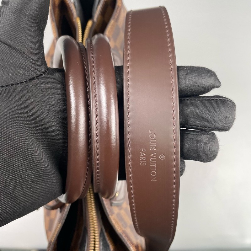 LV路易威登 棕棋盤格拼黑色Normandy-26