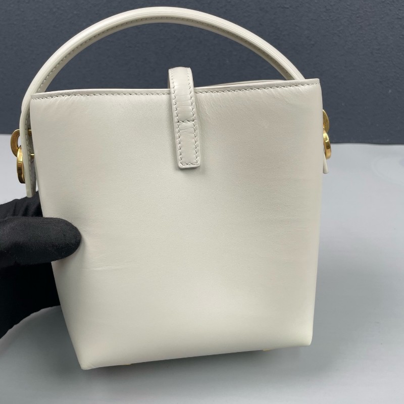 YSL白金全皮LE 37迷你水桶包-8