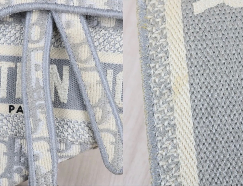 「JL精品代購」9新 Dior 老花馬鞍包 灰中號-10