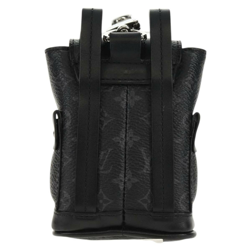 【日本直送】路易威登 Monogram Eclipse Bijoux Sac Mini Christopher M77166 Auth 147262M-1