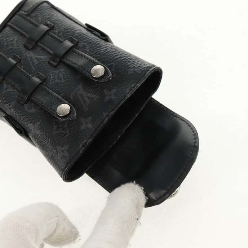 【日本直送】路易威登 Monogram Eclipse Bijoux Sac Mini Christopher M77166 Auth 147262M-8