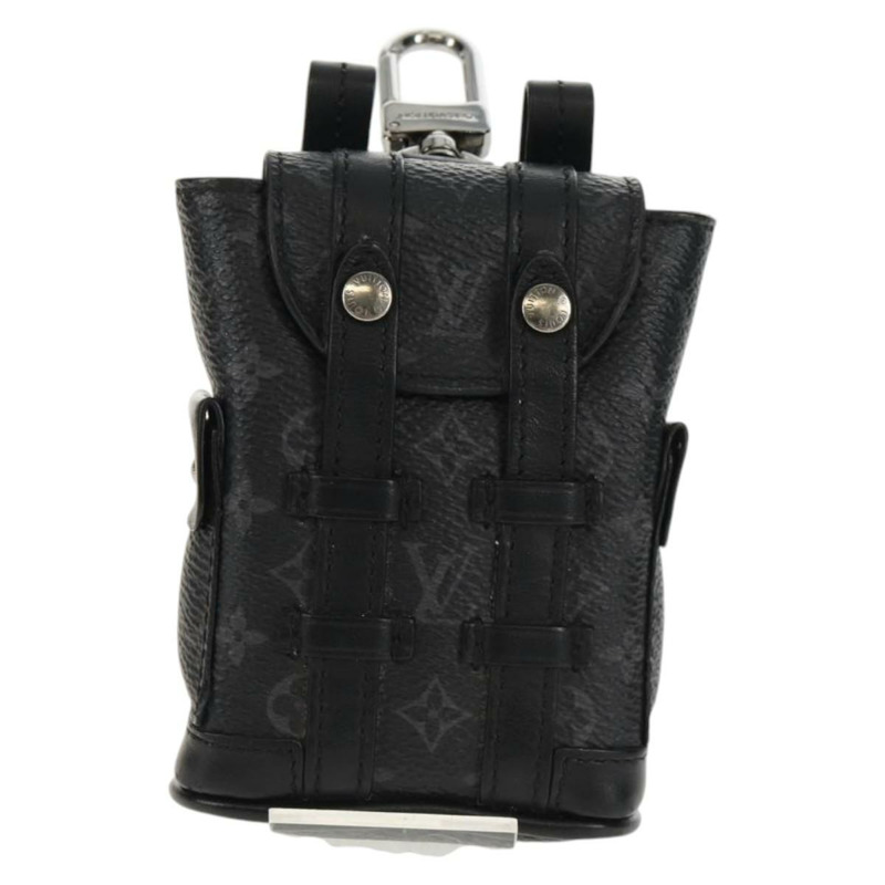 【日本直送】路易威登 Monogram Eclipse Bijoux Sac Mini Christopher M77166 Auth 147262M-12