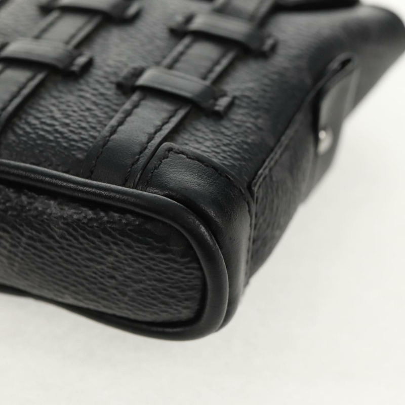 【日本直送】路易威登 Monogram Eclipse Bijoux Sac Mini Christopher M77166 Auth 147262M-13