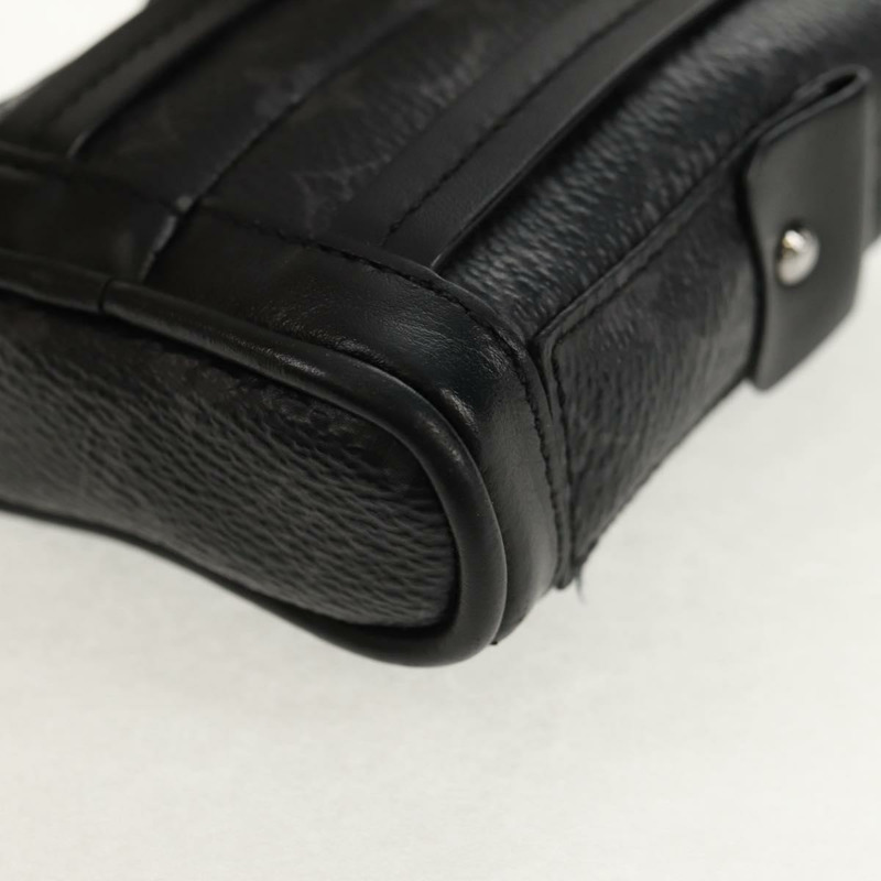 【日本直送】路易威登 Monogram Eclipse Bijoux Sac Mini Christopher M77166 Auth 147262M-15