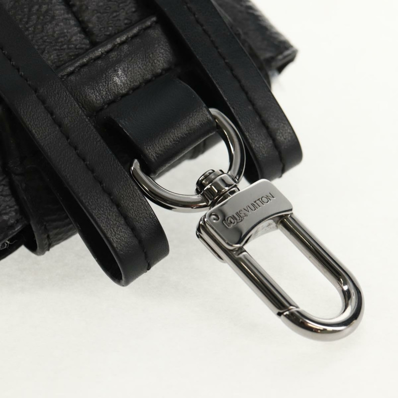 【日本直送】路易威登 Monogram Eclipse Bijoux Sac Mini Christopher M77166 Auth 147262M-16