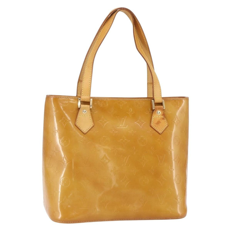 【日本直送】路易威登 Monogram Vernis Houston 手提包 米色 M91004 LV 正品 bs30619-0