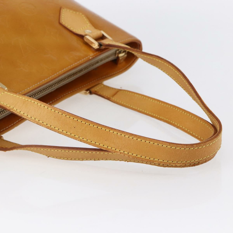 【日本直送】路易威登 Monogram Vernis Houston 手提包 米色 M91004 LV 正品 bs30619-6