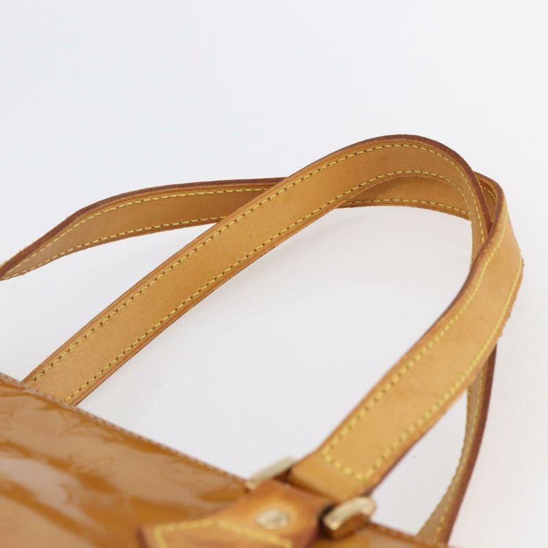 【日本直送】路易威登 Monogram Vernis Houston 手提包 米色 M91004 LV 正品 bs30619-7