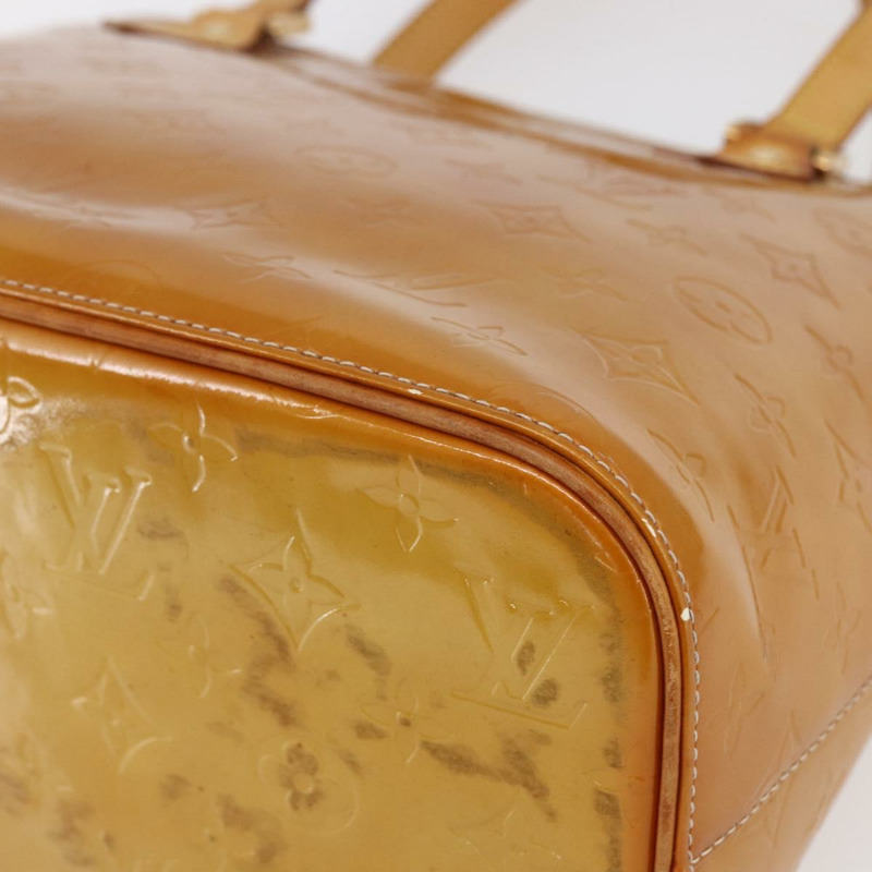 【日本直送】路易威登 Monogram Vernis Houston 手提包 米色 M91004 LV 正品 bs30619-8