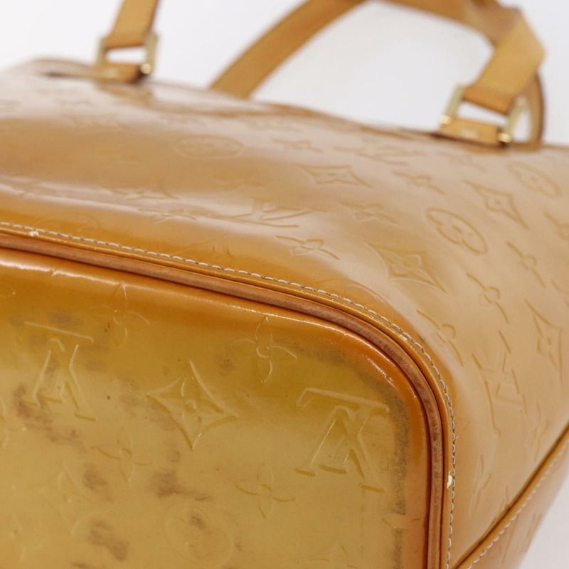 【日本直送】路易威登 Monogram Vernis Houston 手提包 米色 M91004 LV 正品 bs30619-14