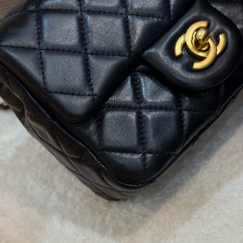 Chanel 核桃金球方胖黑色✨最新晶片款-6