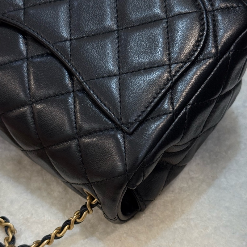 Chanel 核桃金球方胖黑色✨最新晶片款-11