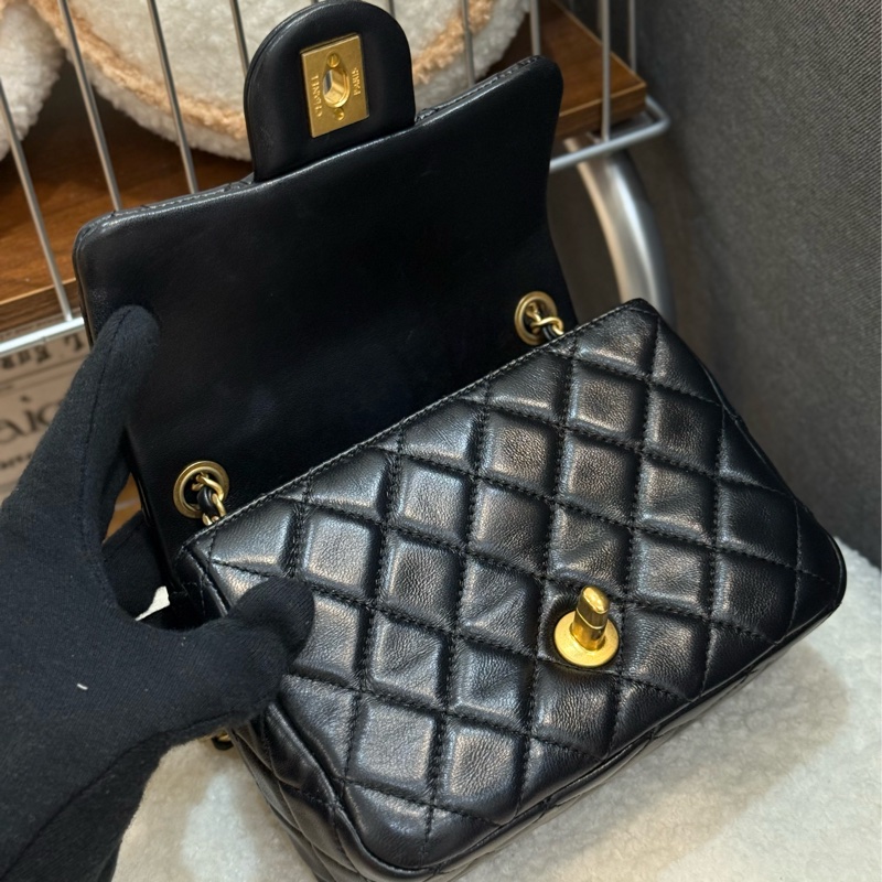 Chanel 核桃金球方胖黑色✨最新晶片款-14