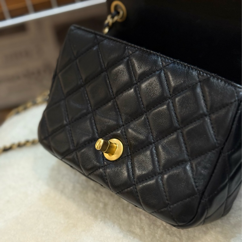 Chanel 核桃金球方胖黑色✨最新晶片款-16