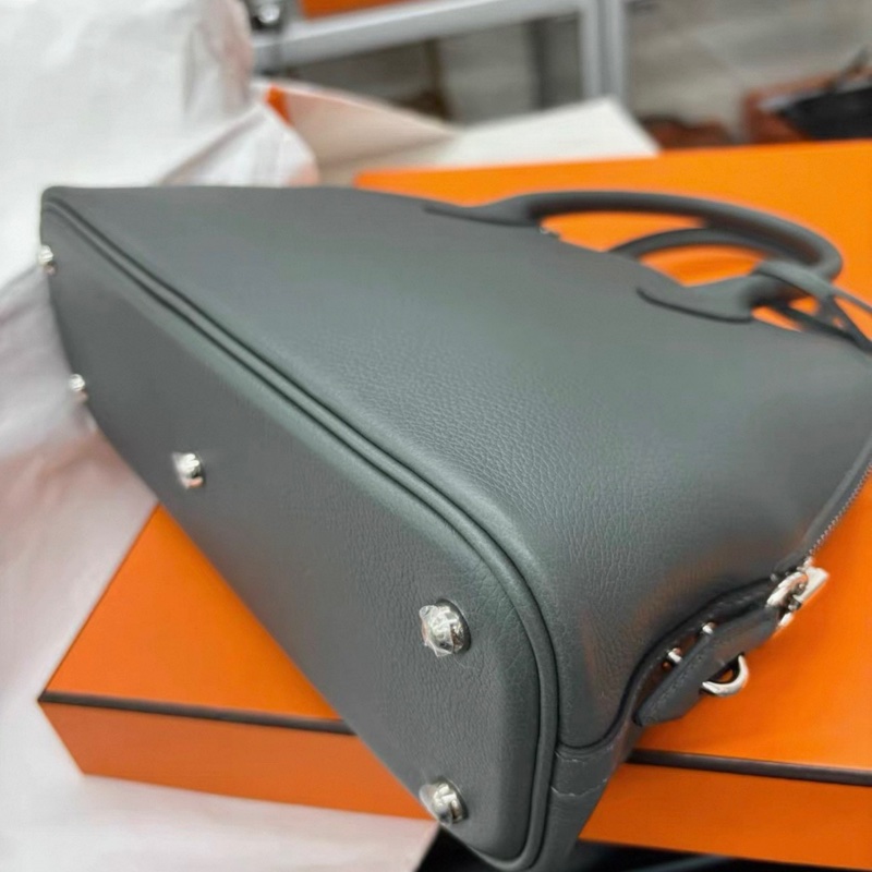 Hermes Y7颶風藍 Bolide25，U刻，evercolor，包身五金膜都在，閒置新成色-4