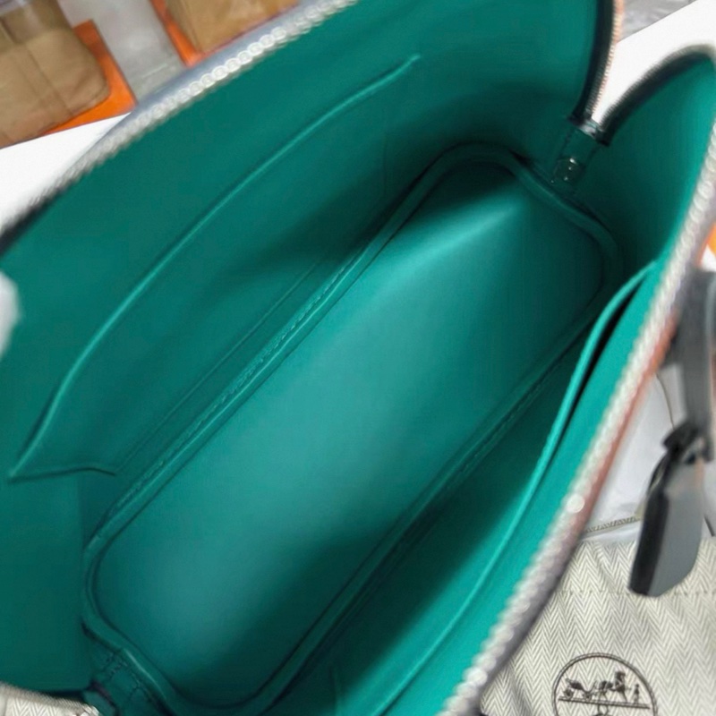 Hermes Y7颶風藍 Bolide25，U刻，evercolor，包身五金膜都在，閒置新成色-8