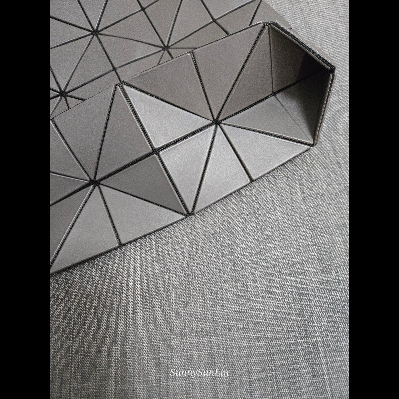 ISSEY MIYAKE 三宅一生BAOBAO 5x6 單肩斜背兩用包 炭灰色-13