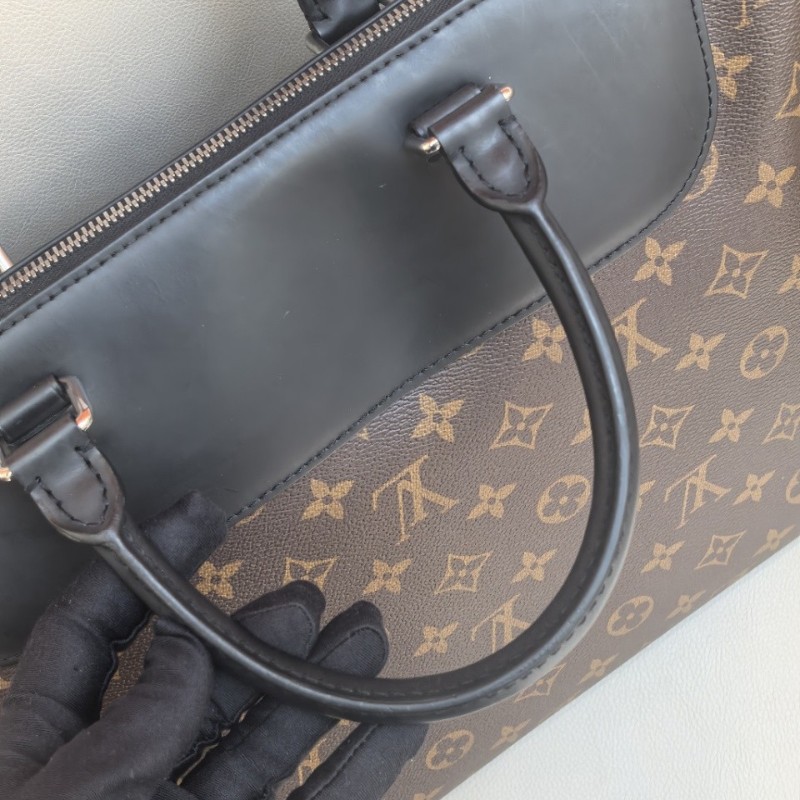 LV老花電腦公文包郵差包 電腦公事包-12