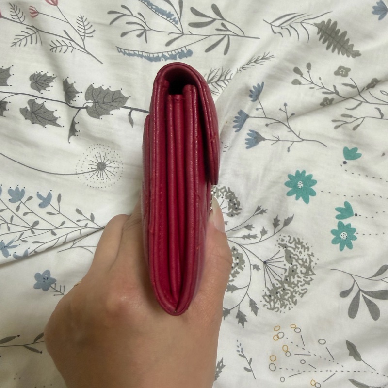 Chanel。cf紅色零錢包-12
