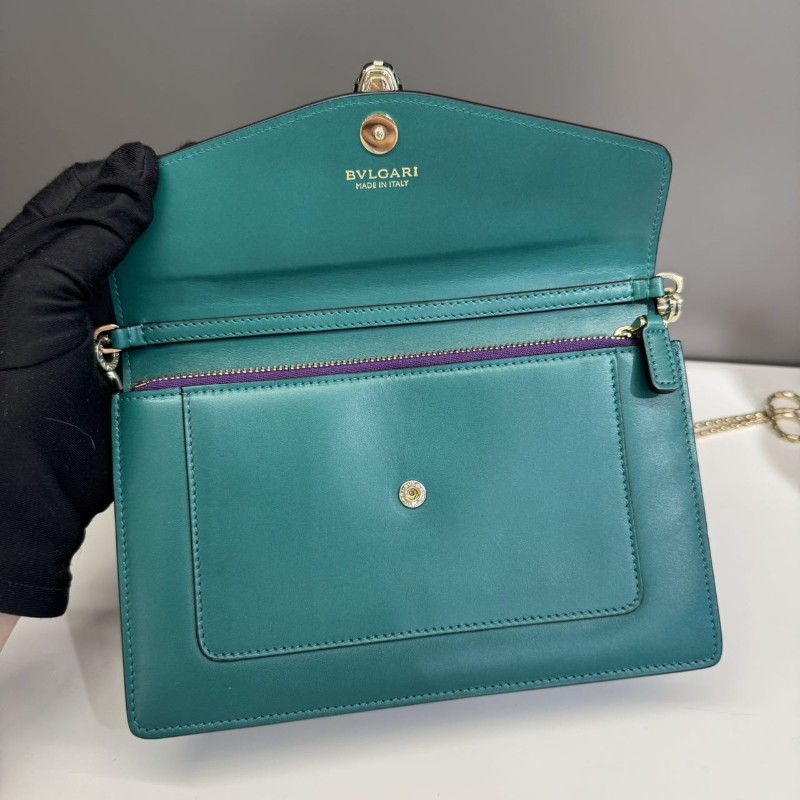 BVLGARI蛇頭包woc祖母綠色-5