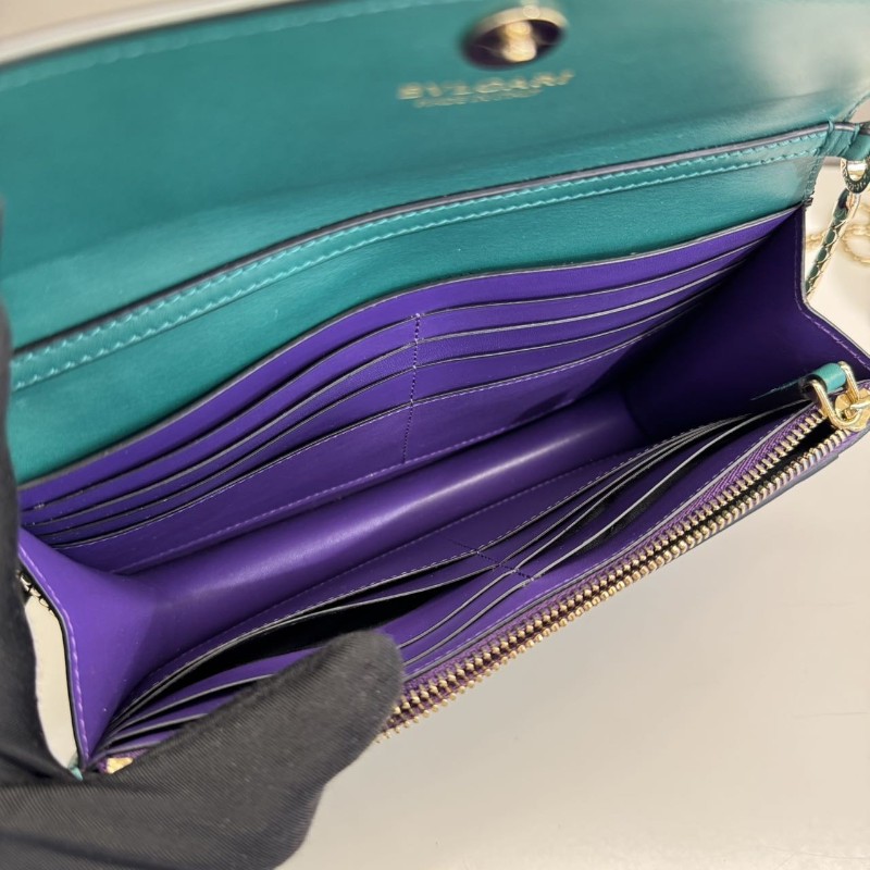 BVLGARI蛇頭包woc祖母綠色-6