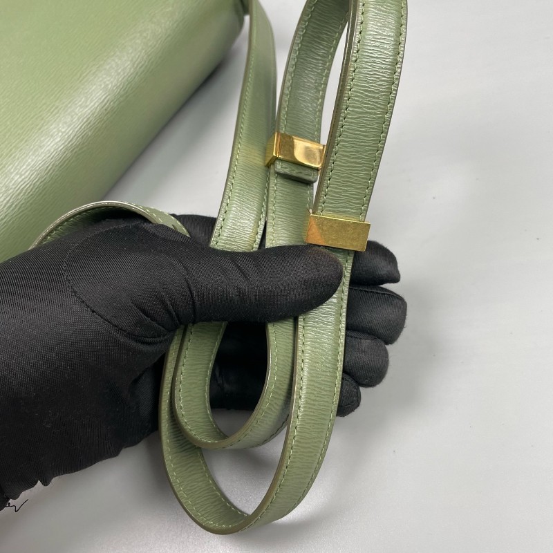 Celine 牙籤紋金扣中號box牛皮 斜背包-25