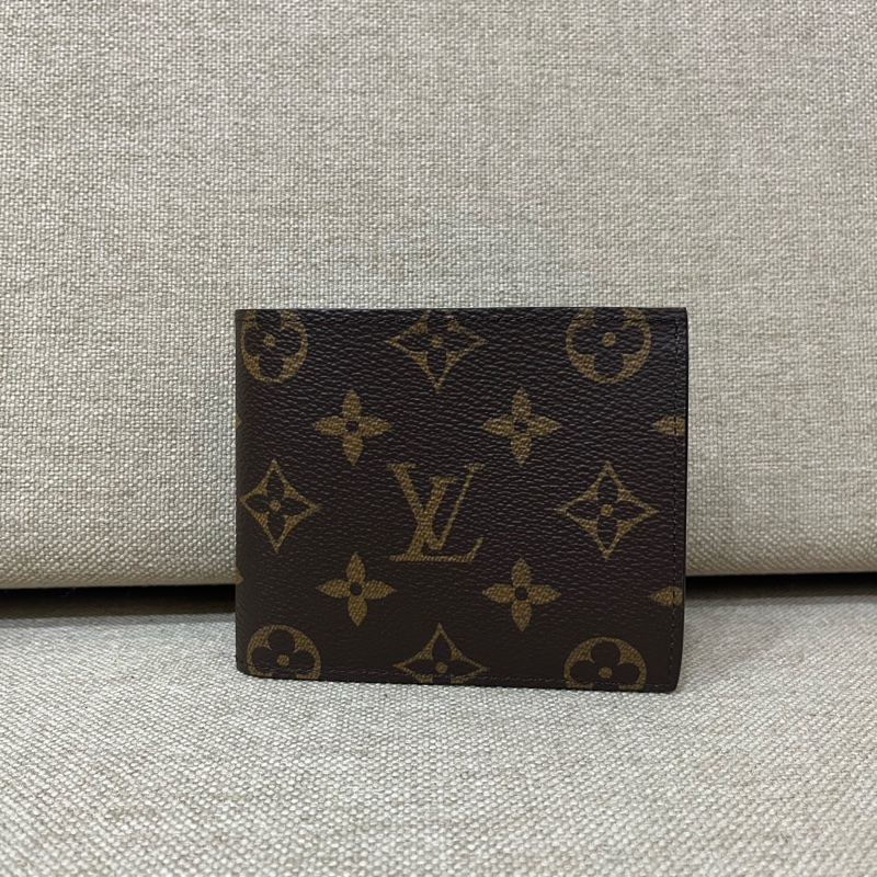 (全新) LV Marco M62288 短夾 錢包 含零錢收納-0