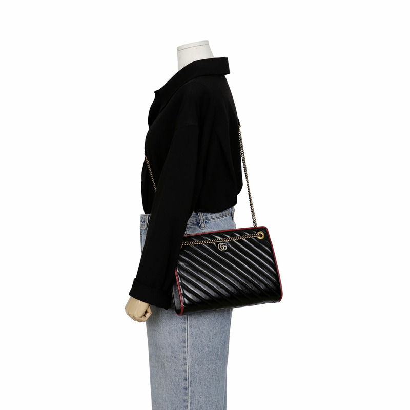 GUCCI GG Marmont 鏈條單肩包 524592-7