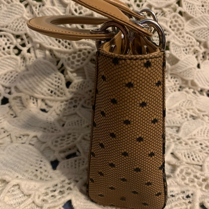 Lady Dior 全球限量發售戴妃包 稀有款頂級法國蕾絲裝飾手提包-3